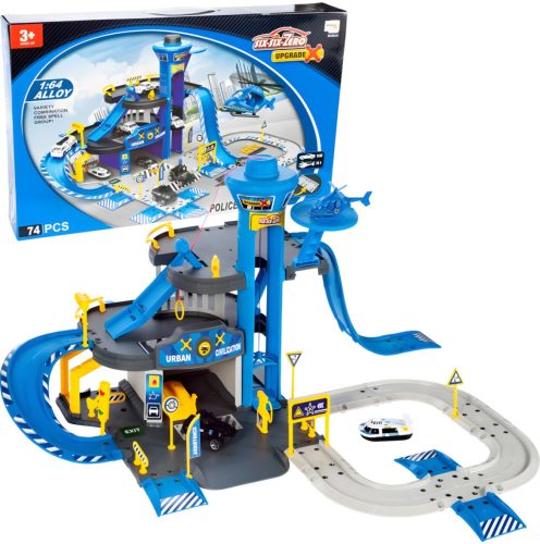 3 szintes rendőrségi garázs lifttel, 74 darabos