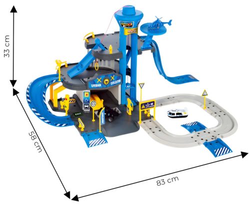3 szintes rendőrségi garázs lifttel, 74 darabos