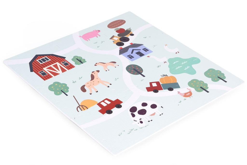 Nagy EVA habszivacs szőnyeg farm 90.5x90.5 cm 21 db