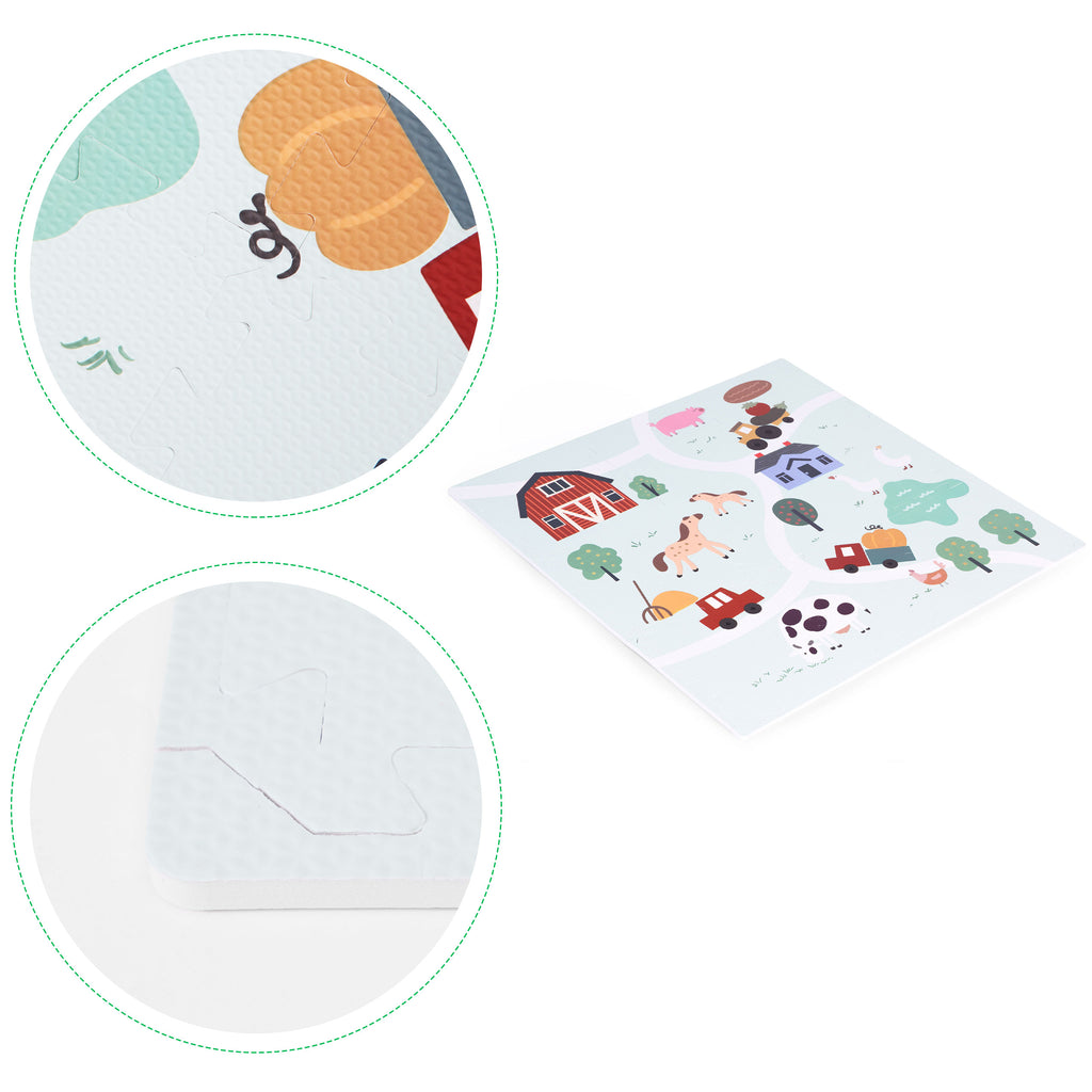 Nagy EVA habszivacs szőnyeg farm 90.5x90.5 cm 21 db