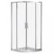 Aquarius 80x80 cm íves zuhanykabin zuhanytálca nélkül Easy clean bevonattal