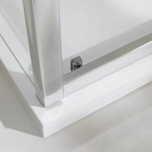 Aquarius 80x80 cm íves zuhanykabin zuhanytálca nélkül Easy clean bevonattal