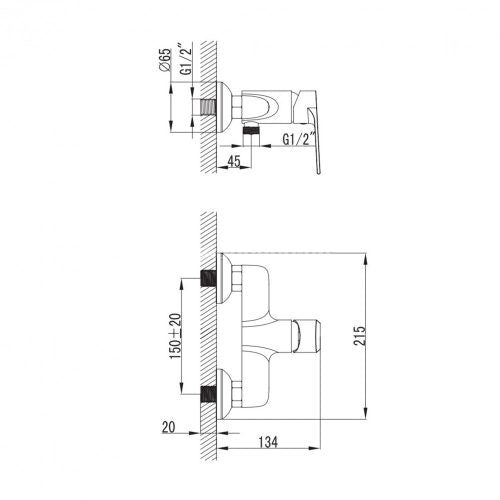 Asti zuhany csaptelep