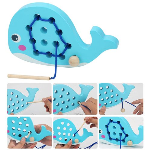 Bálnás fűzős játék