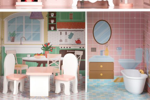 Barbie babaház bútorral