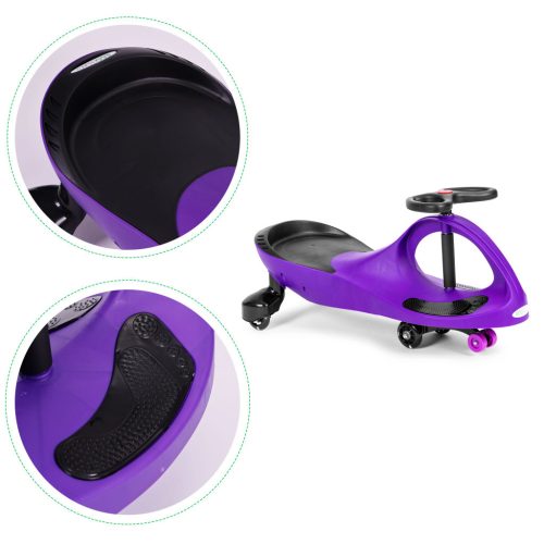 Bobo Car ó jármű LED kerekek lila