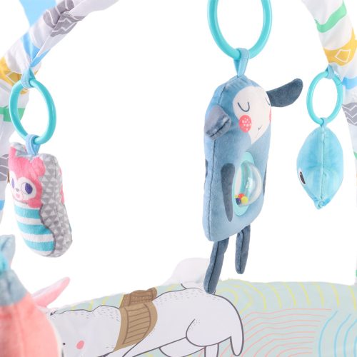 Játszószőnyeg játékhíddal, mozgó fülekkel