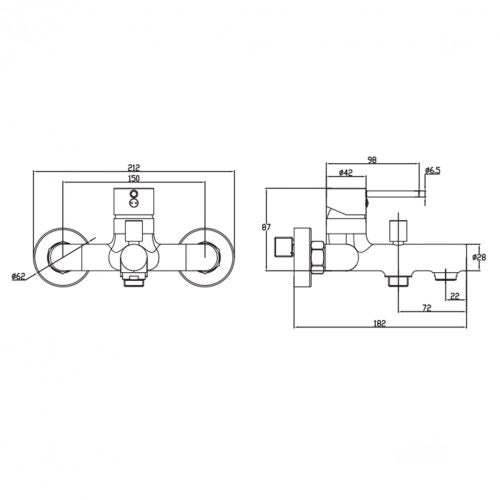 Comino kád csaptelep