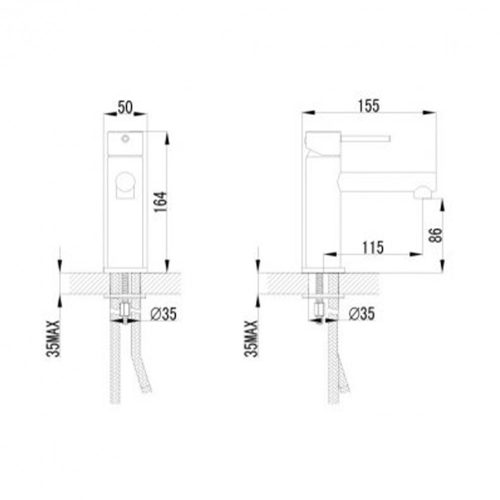 Comino mosdó csaptelep