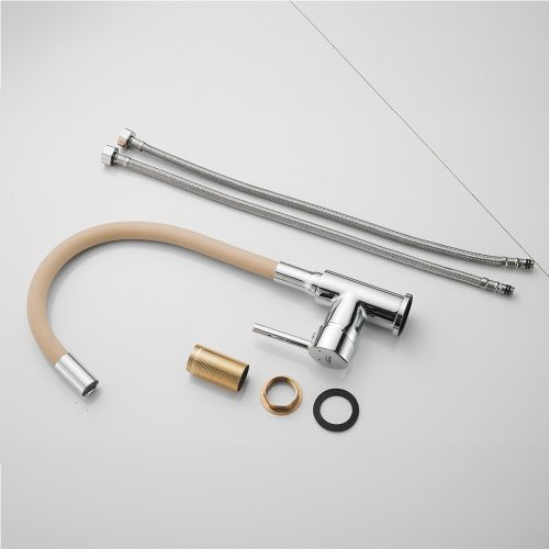 Corin álló mosogató csaptelep flexibilis kifolyócsővel, bézs