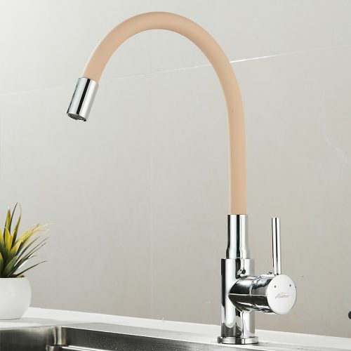 Corin álló mosogató csaptelep flexibilis kifolyócsővel, bézs