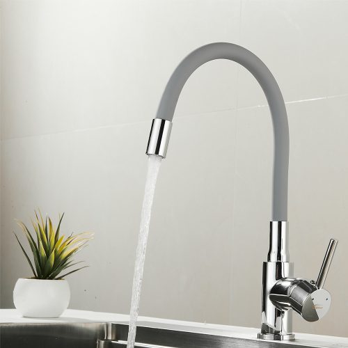 Corin álló mosogató csaptelep flexibilis kifolyócsővel – szürke