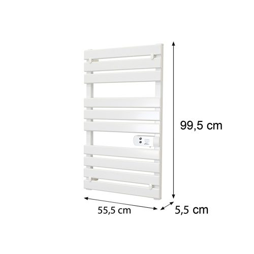 Elektromos törölközőszárító radiátor 500W fehér