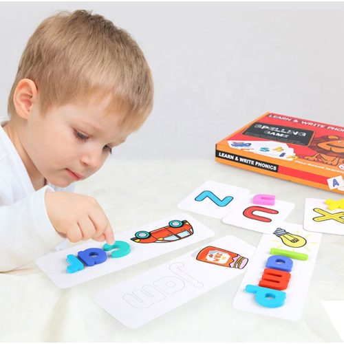 Fa ábécé képekkel, angol oktató játék