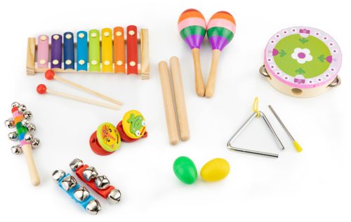 Fa hangszerkészlet hordtáskával 14 db