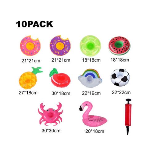 Floatmate 10 db-os úszó italtartó készlet