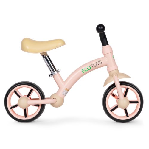 Futóbicikli EVA kerekekkel állítható üléssel rózsaszín