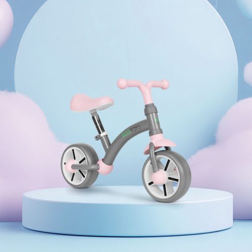 Futóbicikli EVA kerekekkel állítható üléssel szürke