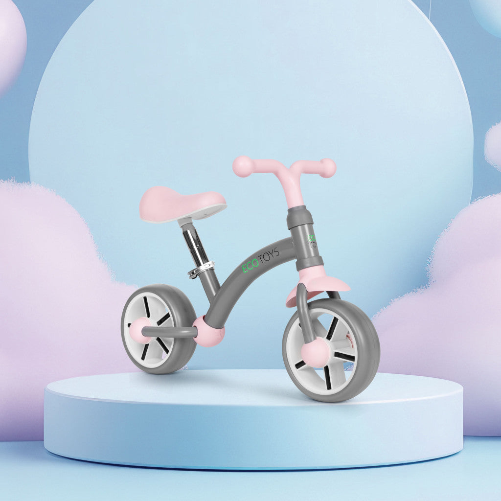 Futóbicikli EVA kerekekkel állítható üléssel szürke