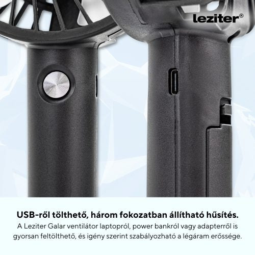 Galar kézi hordozható usb ventilátor tartóval 4 W 1200 mAh