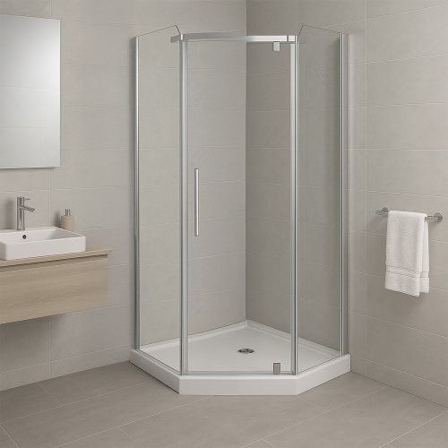Glasgow 90x90 cm szögletes zuhanykabin zuhanytálca nélkül