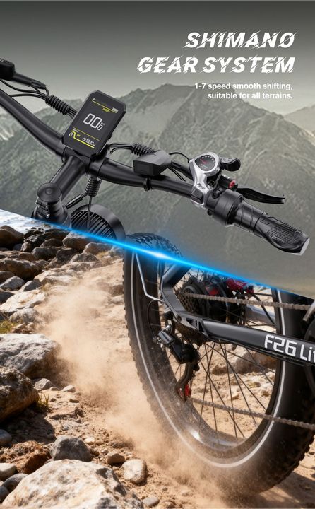 EU Stock Free Shipping Duotts F26 Lite Dirt E Bike Electric Bicycle Mountain Ebike 48V 18AH Fat Tire Electric Bike E-bike