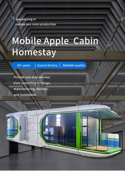 Economic Movable Prefab Prefabricated Capsule Hotel Apple Cabin Container House