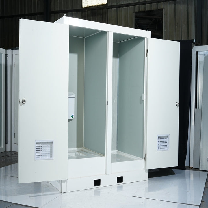 Outdoor Customized Toilet Plastic Prefab Toilet White Double Toilet With for Stadium