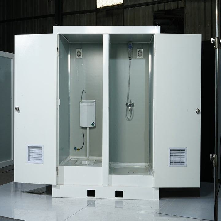 Outdoor Customized Toilet Plastic Prefab Toilet White Double Toilet With for Stadium