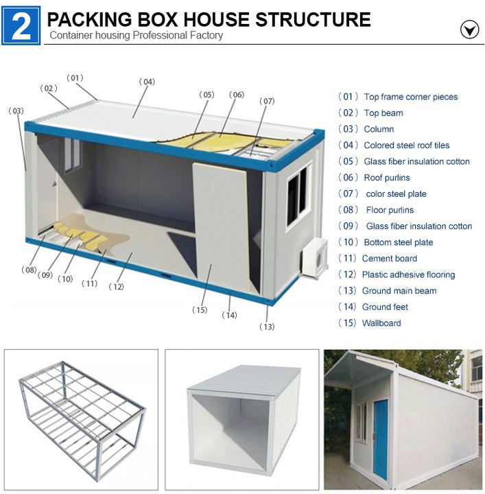 Low Cost Prefabricated Sandwich Panel Outdoor Public Easy Fast Assembly Modern Prefab Mobile Portable for Sale