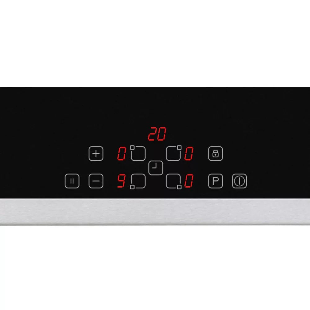 HOMEFORT HFBI64T2B Beépíthető Indukciós főzőlap Fém keretes,7400 W,Érintőszenzoros,Gyerekzár