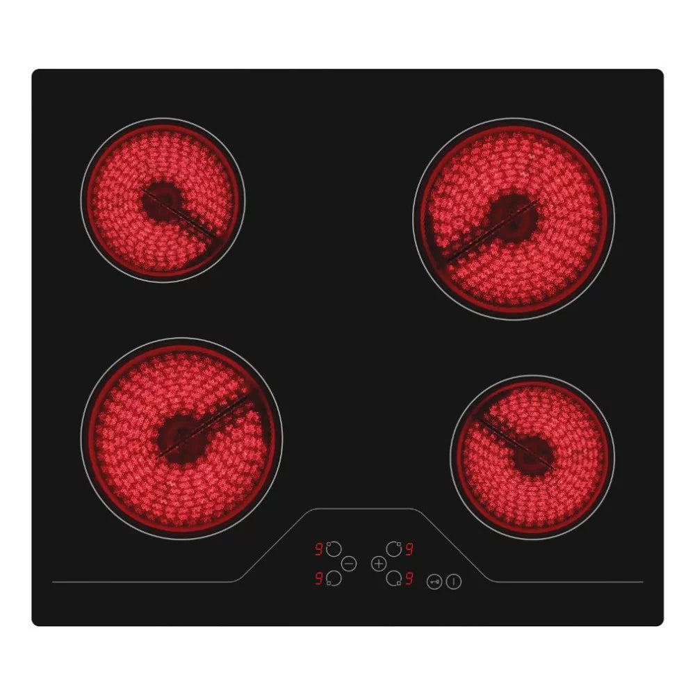 HOMEFORT HFBK64T0B Beépíthető Kerámia főzőlap Keret nélküli,6000 W,Érintőszenzoros,Gyerekzár