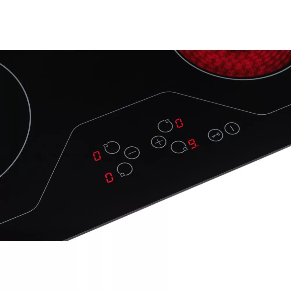 HOMEFORT HFBK64T0B Beépíthető Kerámia főzőlap Keret nélküli,6000 W,Érintőszenzoros,Gyerekzár