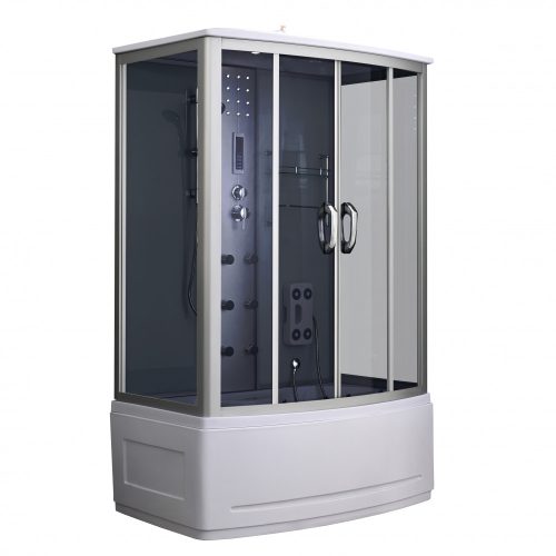 Emilia 85x135 cm hidromasszázskabinkabin elektronikával Black