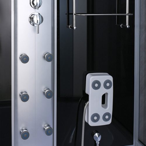 Emilia 85x135 cm hidromasszázskabinkabin elektronikával Black