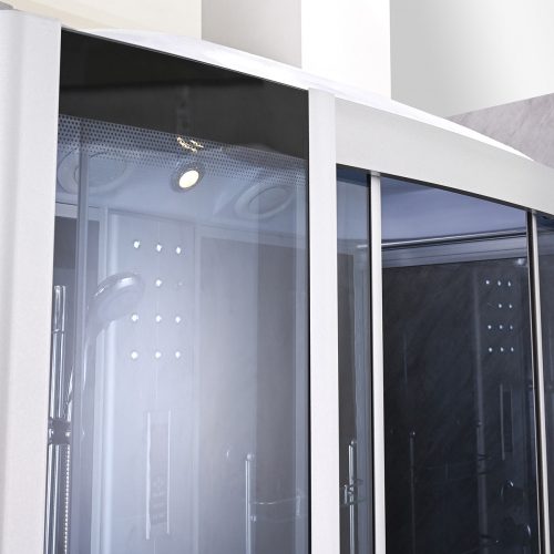 Emilia 85x135 cm hidromasszázskabinkabin elektronikával Black