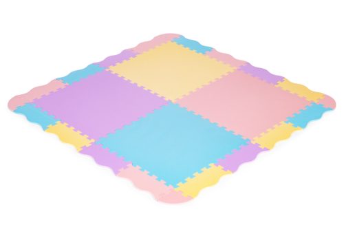 Habszivacs puzzle szőnyeg kerítéssel 141,5x141,5 cm 24 db