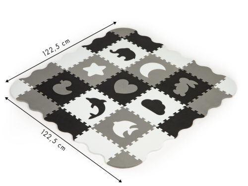 Habszivacs puzzle szőnyeg kerítéssel 25 darabos