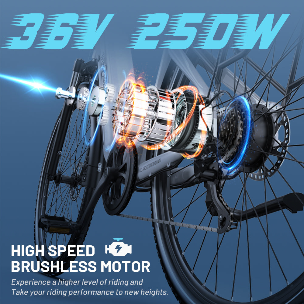 Eu Stock Onesport OT12 Factory Dirt-Ebike 36V 250W Electric City Bike Women's Bike Adult Electric Bicycle Electric Hybrid Bike