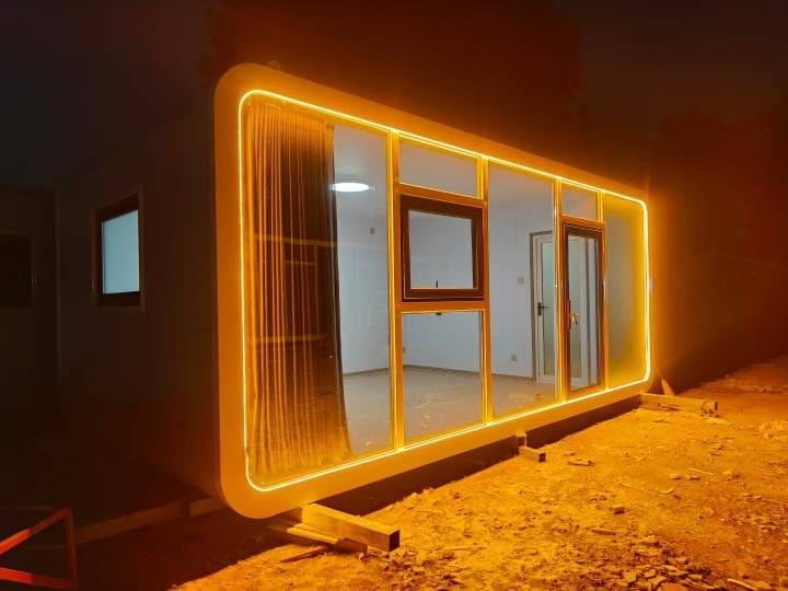 Mobil Kapszula Ház - Modern Konténer Villa Kültéri Használatra