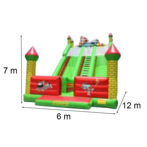 Kastély ugrálóvár 12x6x7m