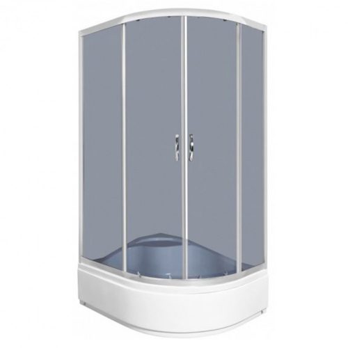 Katia 80x100 cm aszimmetrikusíves zuhanykabin zuhanytálcával