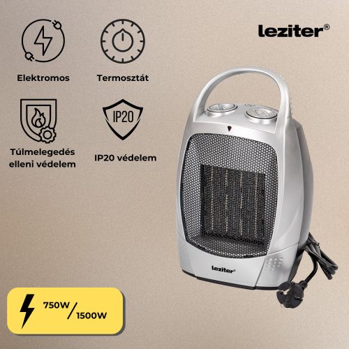 Loa elektromos kerámiabetétes hősugárzó 750W/1500W
