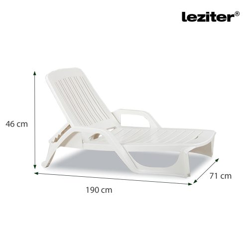 Miami napozóágy fehér