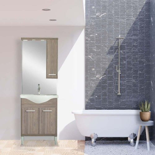 Nerva 65 komplett fürdőszobabútor, Rauna szil