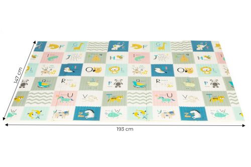 Oktató játszószőnyeg kétoldalas összecsukható táskával