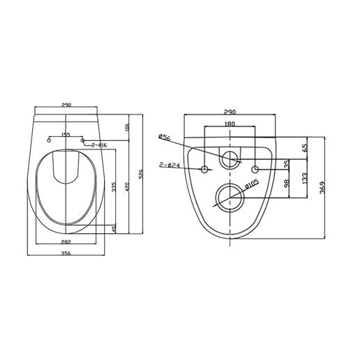 Roya 82W falba építhető WC tartály szett