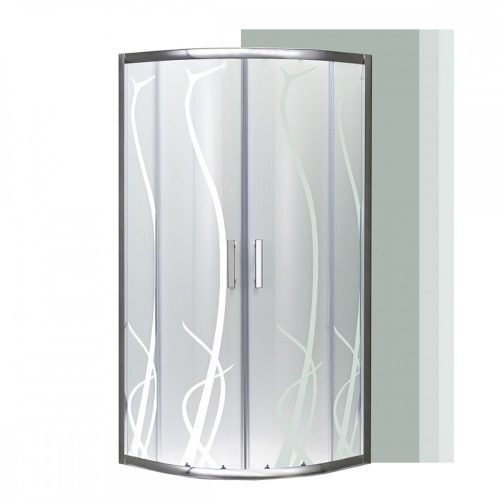 Spirit Bamboo 80x80 cm íves zuhanykabin zuhanytálca nélkül