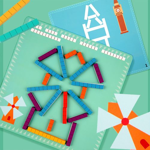 Számolórúd kirakó számtani oktató fajtáték