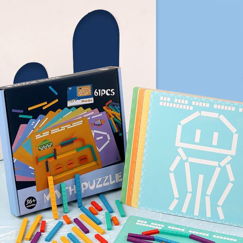 Számolórúd kirakó számtani oktató fajtáték